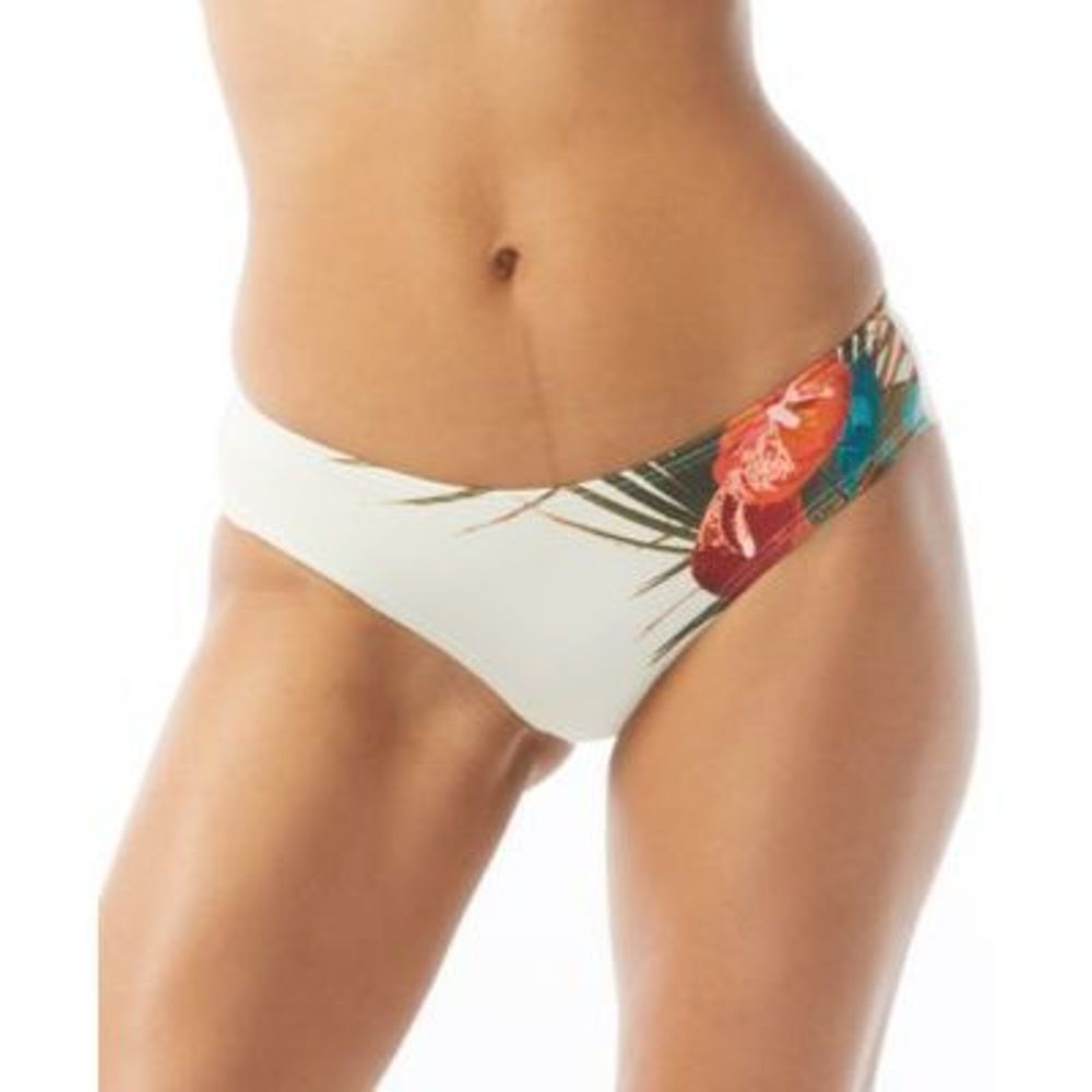 NWT Vince Camuto VINCE CAMUTO CHEEKY BIKINI BOTTOM - PALM PARADISE White